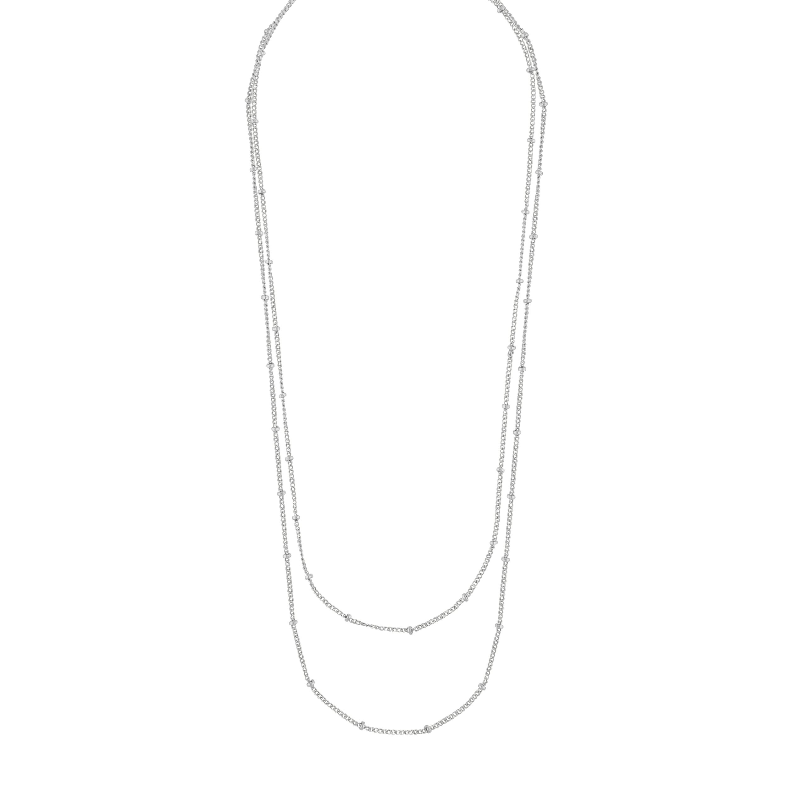 Amsterdam Double Chain Necklace plain s