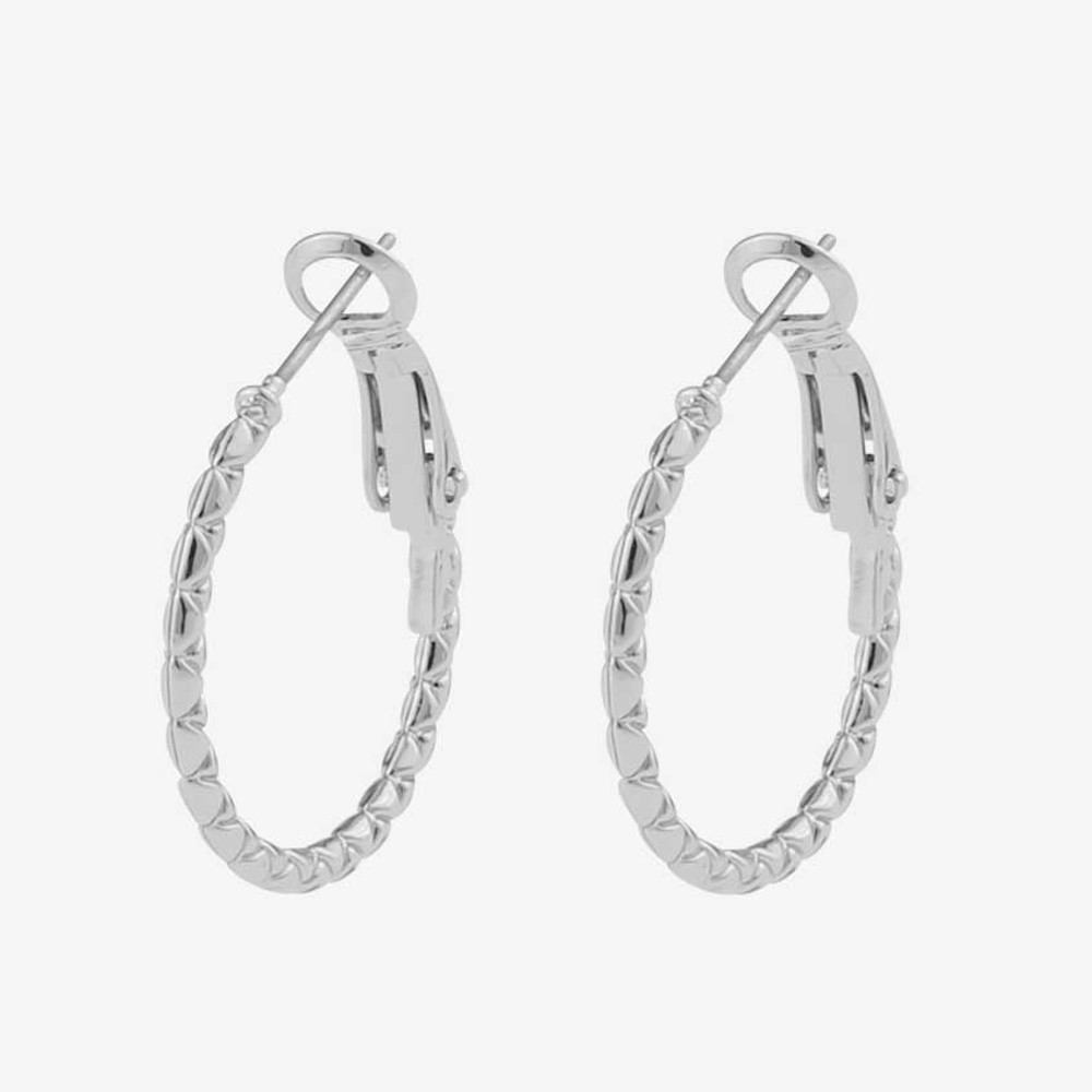 Capella Small Ring Earring In Silver Snö Of Sweden Capella Small Ring Earring
