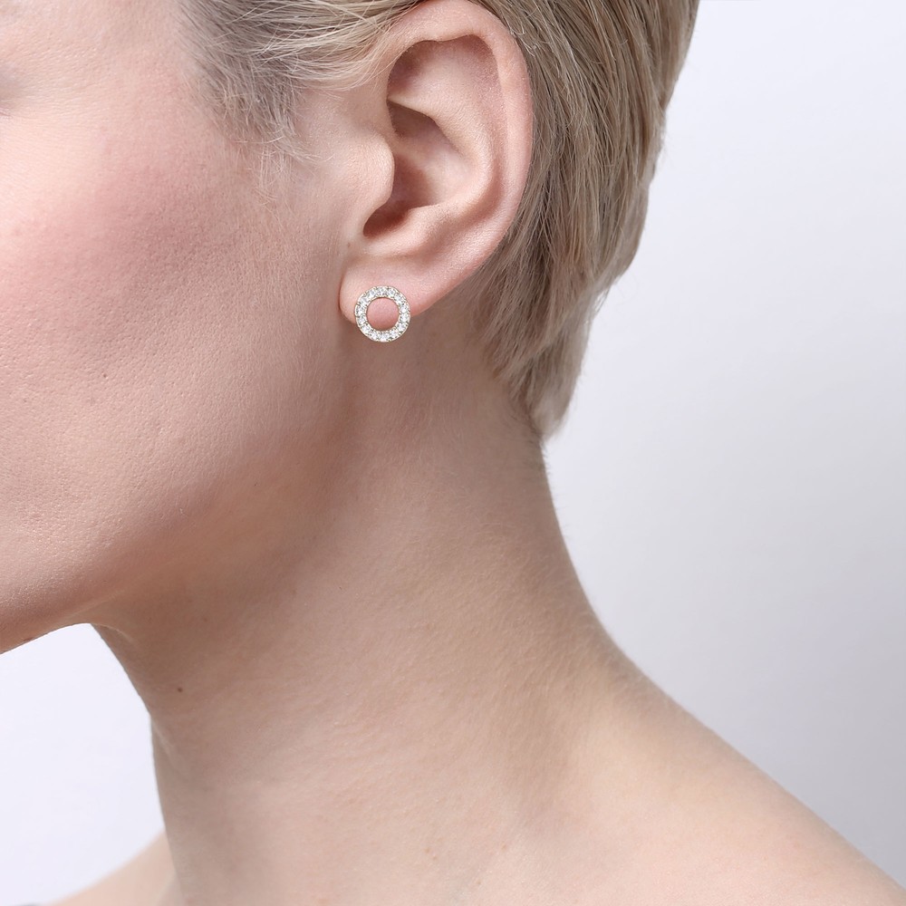 Spark Small Coin Ring Earring